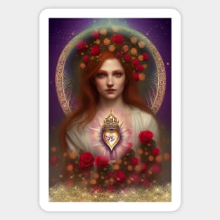 Mary Sacred Heart Sticker